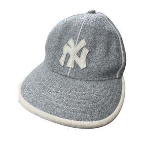 Cooperstown Collection New York Yankees Baseball Cap Gray S7 Wool Blend